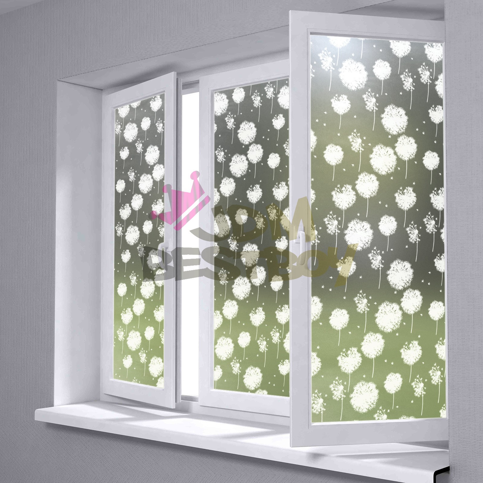 24″x36″ Frosted Film Glass Home Bathroom Window Security Privacy Sticker #5019