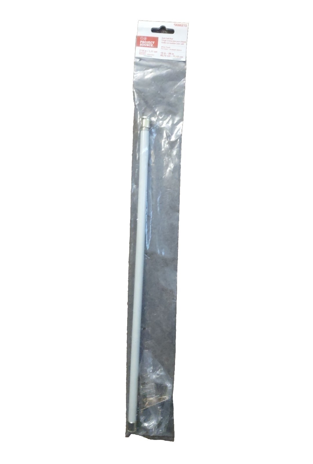 Project Source #0086215 Sash Cafe Rod 7/16 in / 1,11 cm White Finish *NEW &…