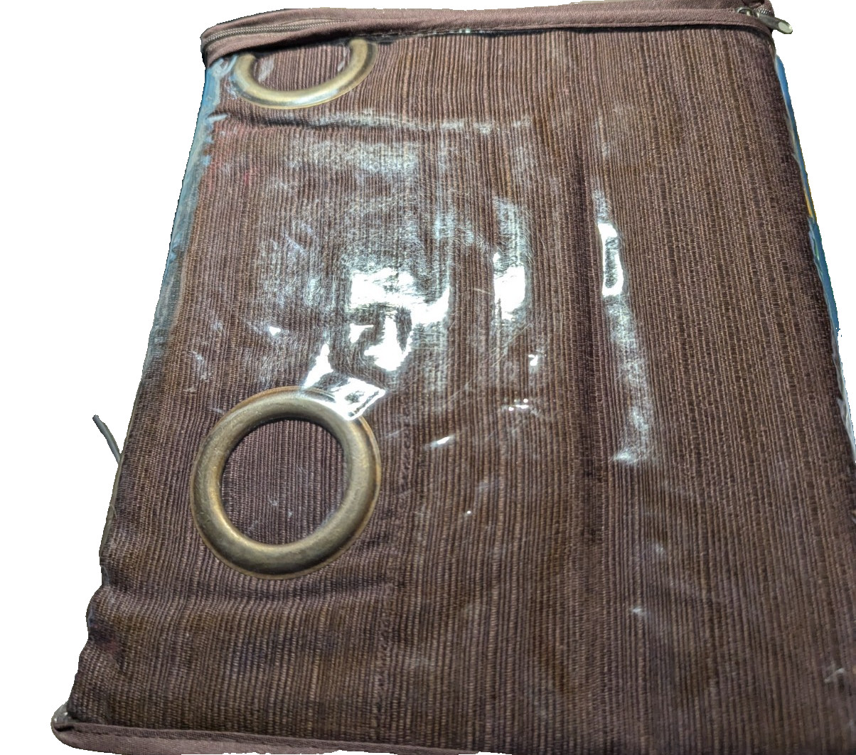 Unbranded textured solid panel pairs with metal grommets maroon 84″ x 84″ NIB