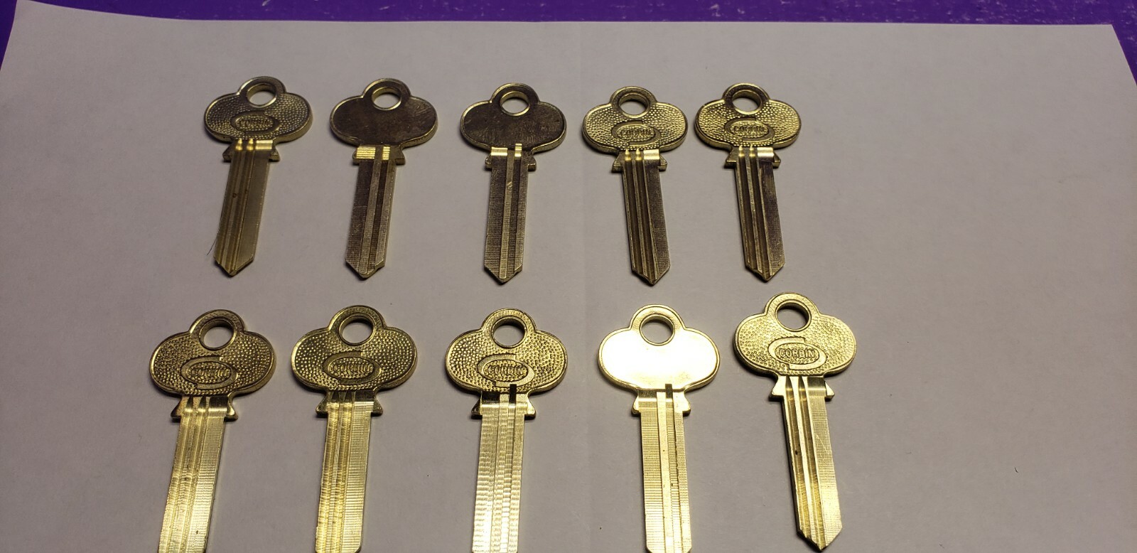 15 ASSORTED CORBIN X1-77-6 LOCKSMITH ORIGINAL CORBIN KEY BLANKS NEW OLD STOCK