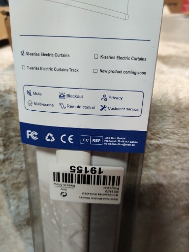 2 Electric Blackout Roller Blinds with Remote Control Grey 31″X72″ GRANDEKOR