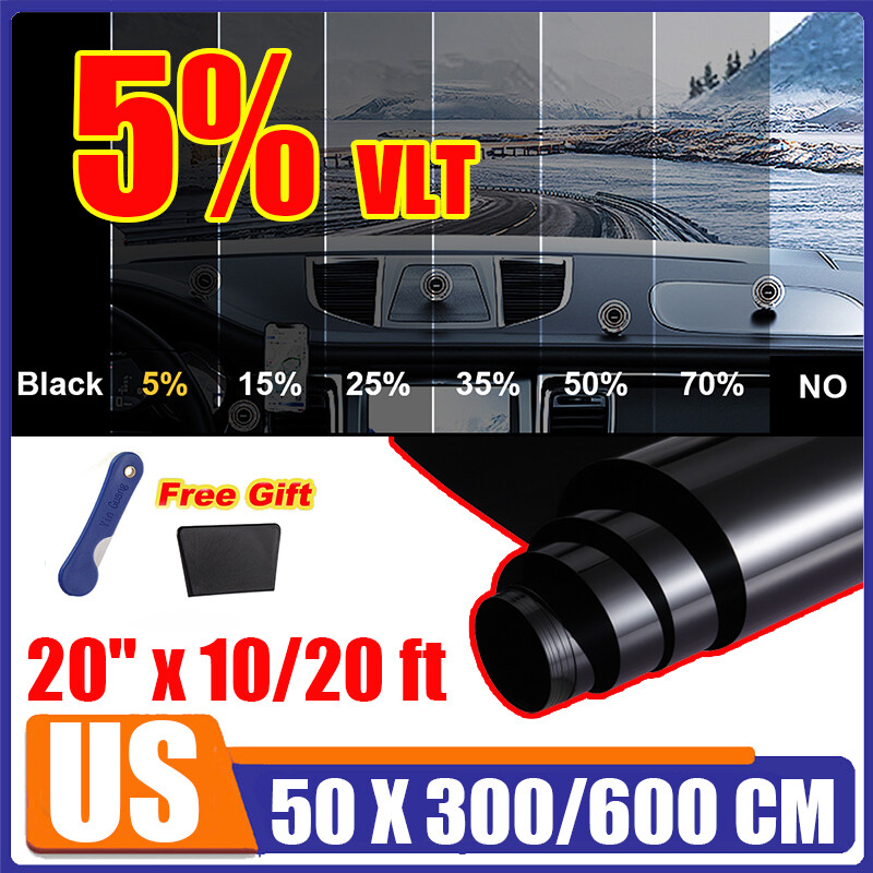 600CM Uncut Roll Window Tint Film 25% VLT 20″x 20ft Feet Car Home Office Glass