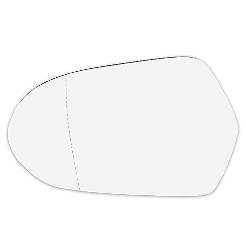 Car Rearview Mirror Glass Replacement with Backing Plate Heated Left Side