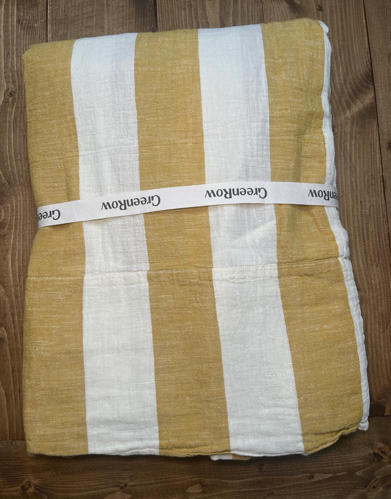 GreenRow Lightweight Cabana Stripe Curtain Ivory/yellow 50×96 New