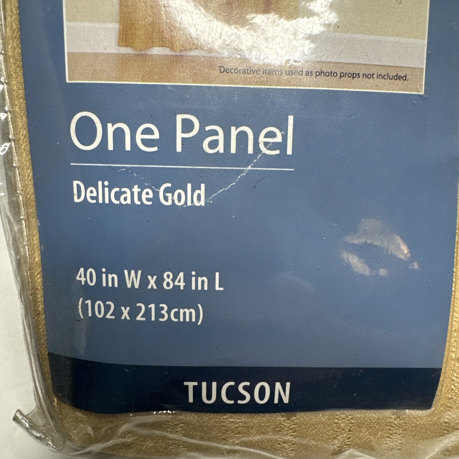 Mainstays Home Delicate Gold Tuscon One Panel 40″ W x 84″ L Brand New