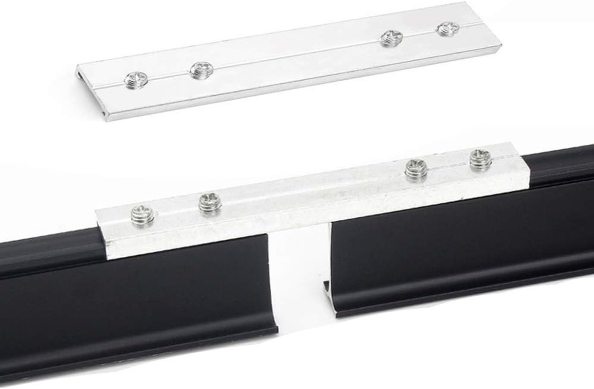 Black Aluminum Curved Pole Bay Window Bendable Curtain Track Rail Accessories…