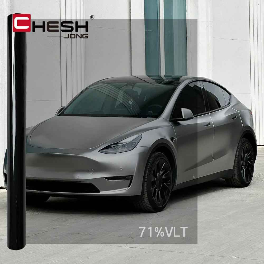 50x300cm Black Car Window Tint Film Glass Sticker VLT 1%-50% Sun Shade Window Ti