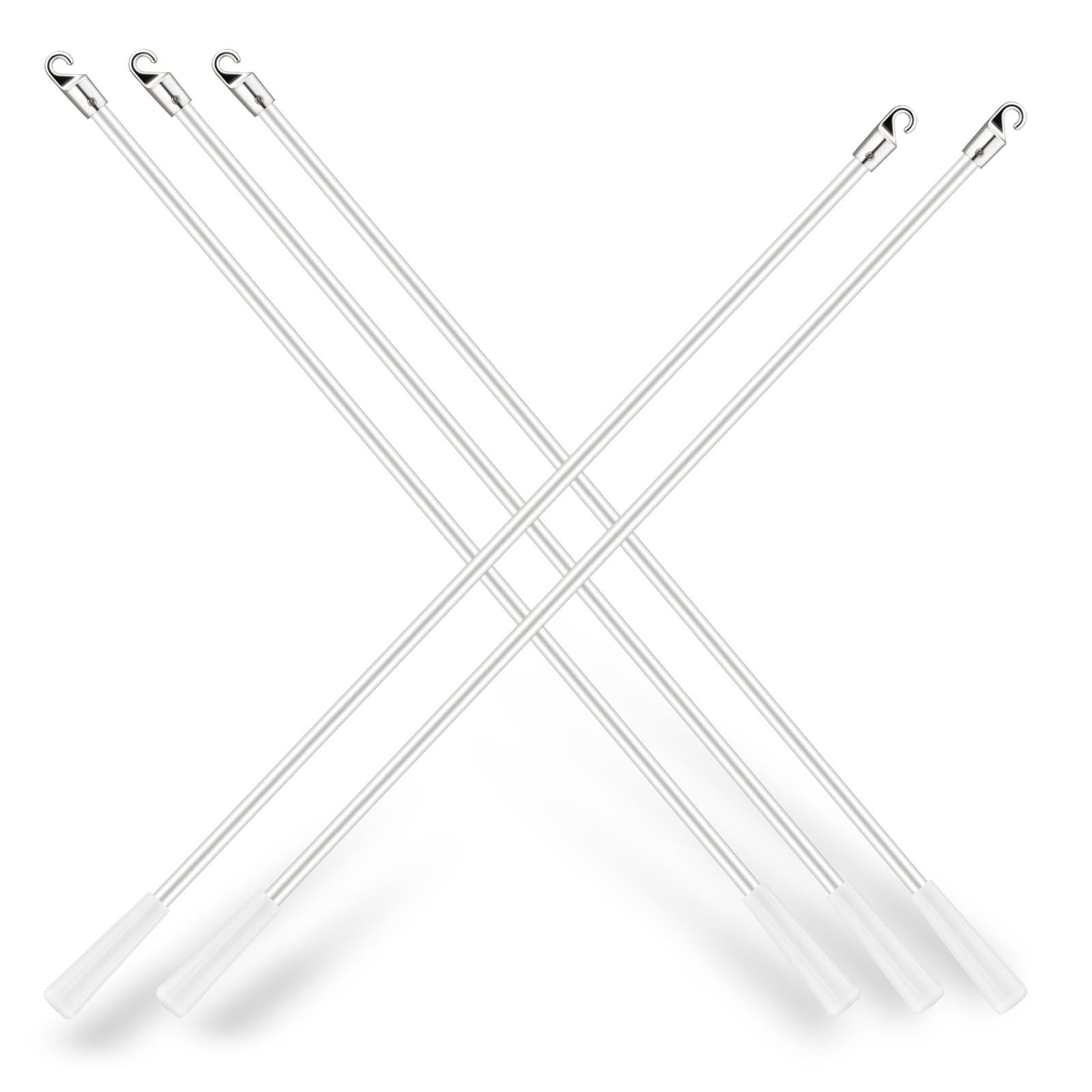 5pcs Curtain Pull Wand Fiberglass Blinds Replacement Parts – 60″ Vertical Tilt W