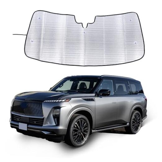 Windshield Sun Shade Compatible with Infiniti QX80, Front for Infiniti QX80