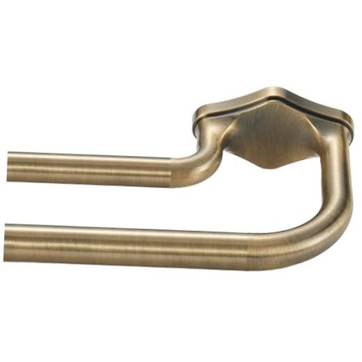 Double Curtain Rods For Windows 72-144 Inch,Heavy Duty 72-144″ Anqiue Bronze