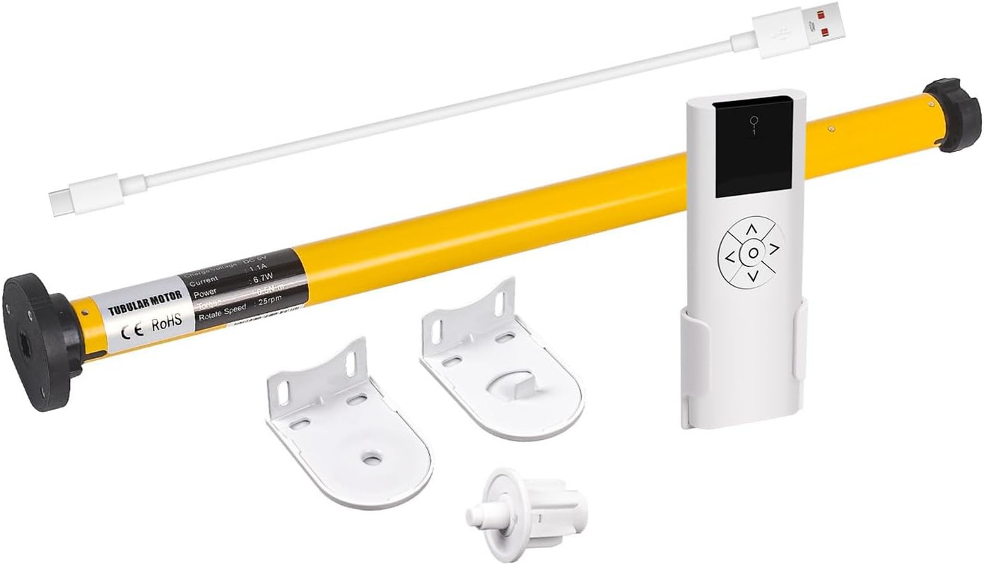 Zigbee Smart Roller Shade Motor – Rechargeable, Alexa & Google Home Compatible