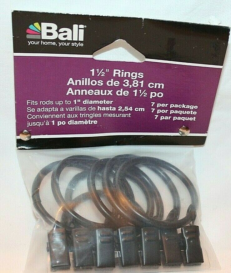 Bali 1 1/2″ Bronze Blinds Rings 7 Pack