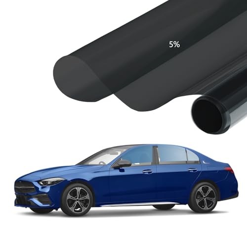 Car Window Tint 36 in x 15Ft- 5% VLT, Nano Ceramic Window 36in x 15ft 5% Vlt
