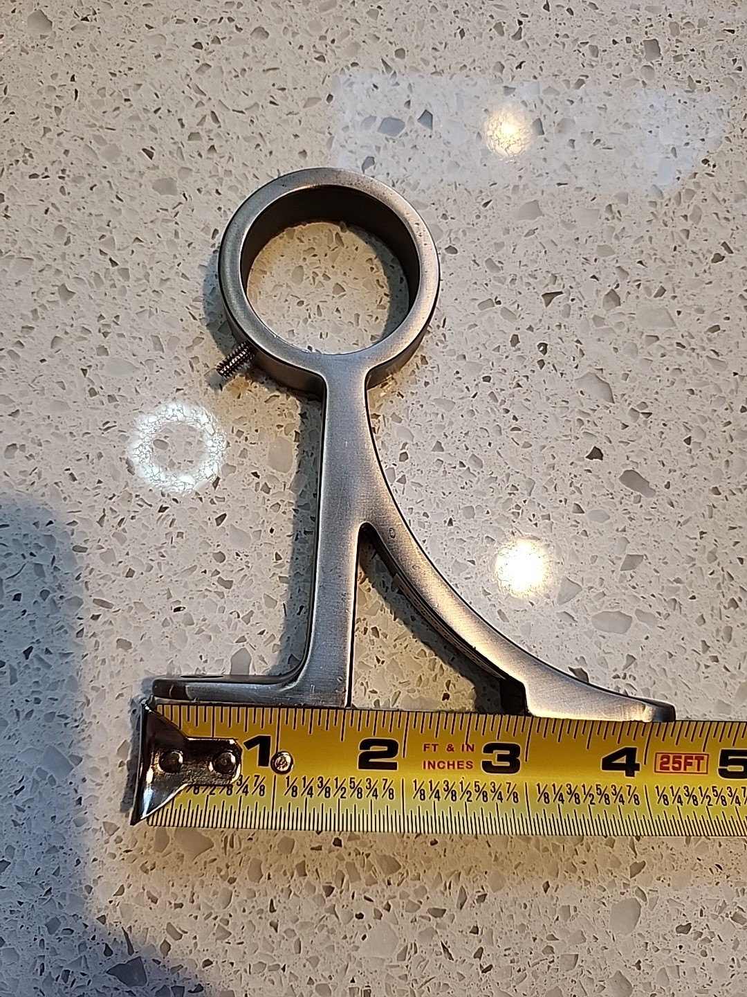 Pottery Barn Standard 1.25″ Single Bracket Pewter Curtain Rod Bracket