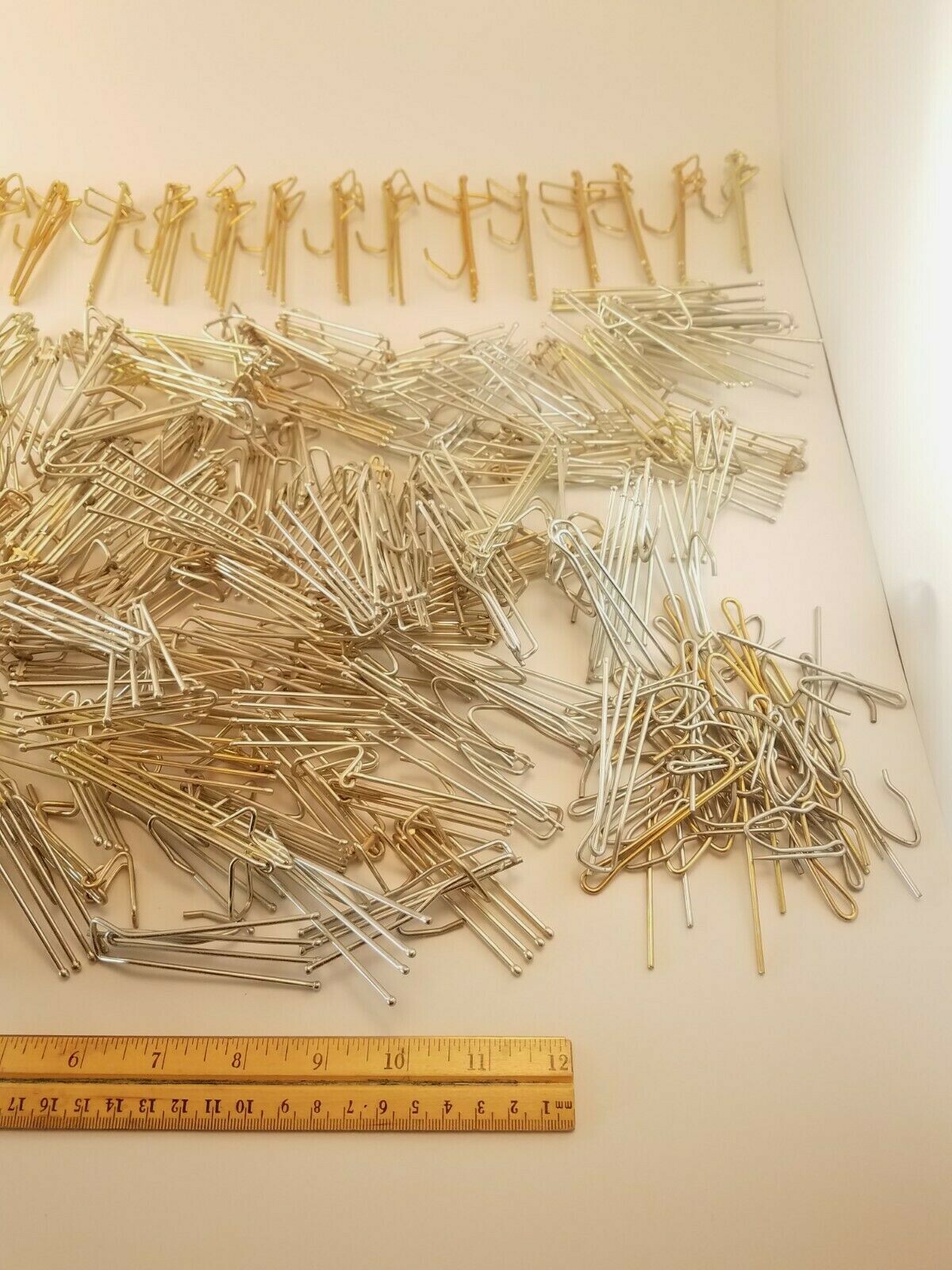 200 Plus Lot of Assorted Metal Drapery Curtain Hooks