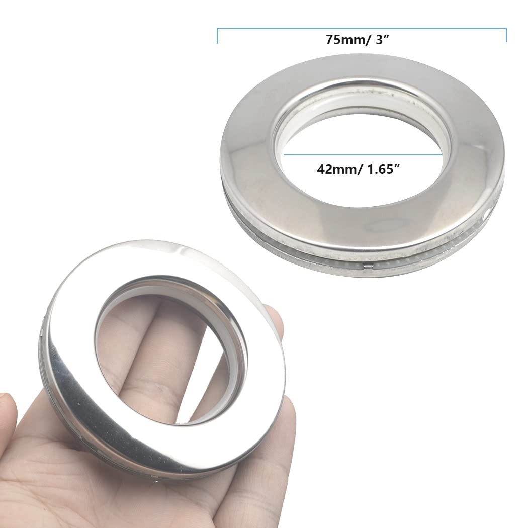 Kuasting Curtain Grommets Surface 20 pcs Stainless Steel Metal Curtain Eyelet…