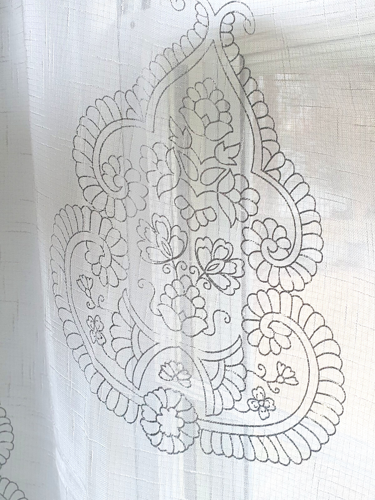 Curtains Draperies 4 Panels White Silver Romantic Opaque Duck River Rod Pole