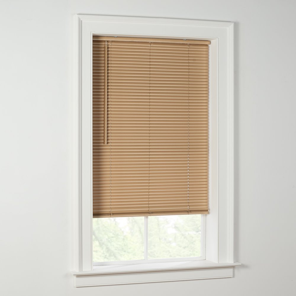 1″ Cordless Vinyl Room Darkening Mini Blinds Anti-Microbial 34″ X 48″