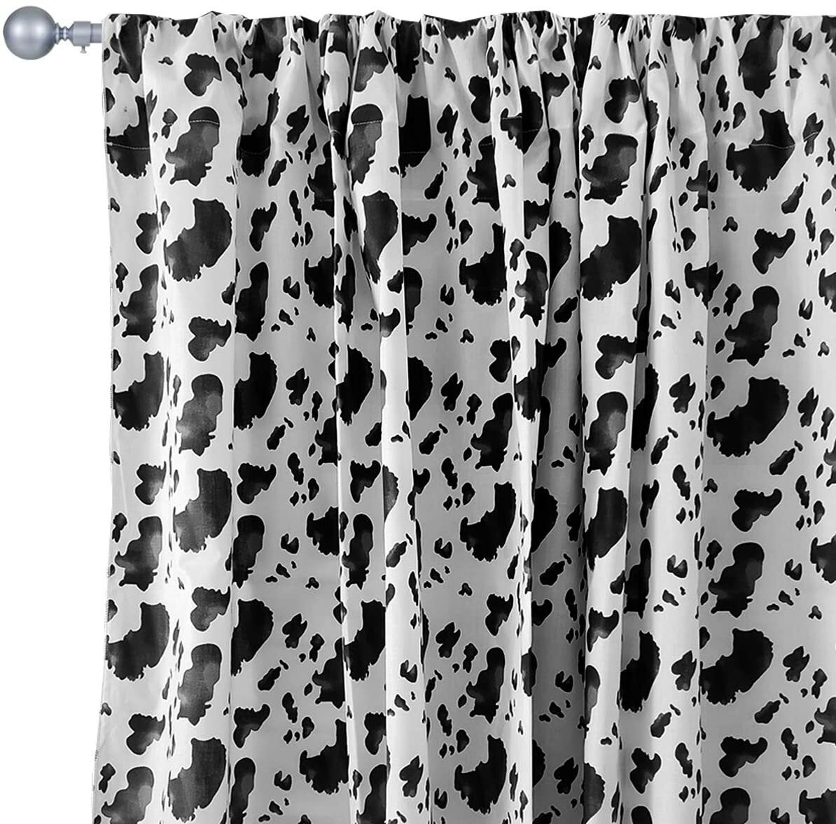 Cotton Cow Print Curtain Panel 58″ Wide Stage/Photography Backdrop
