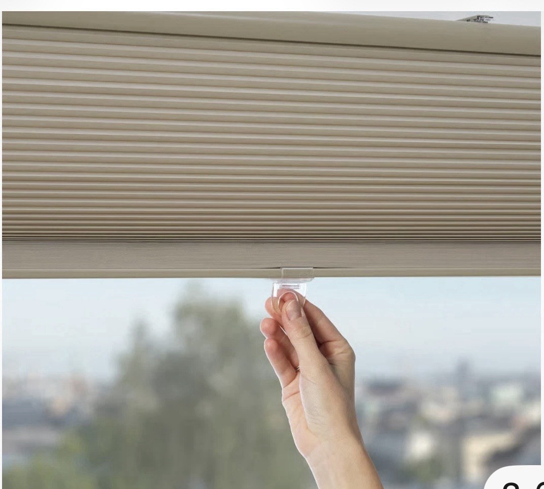 IKEA HOPPVALS Cellular blind, white, 36×64 50290634 New With Attachment