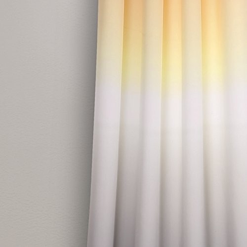 Umbre Fiesta Light Filtering Window 52″W x 63″L (Pack of 2) Yellow & Gray Pair