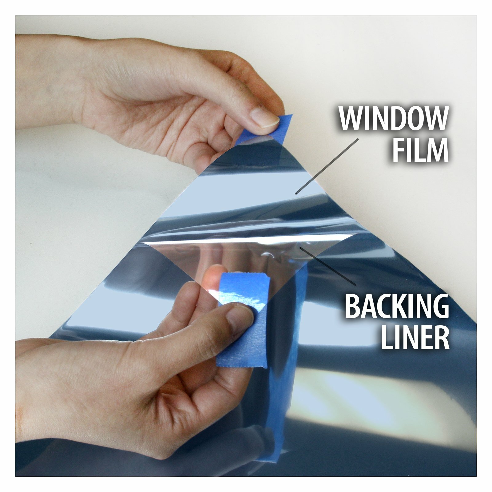BDF PRBL Window Film Premium Color High Heat Control and Daytime Privacy Blue