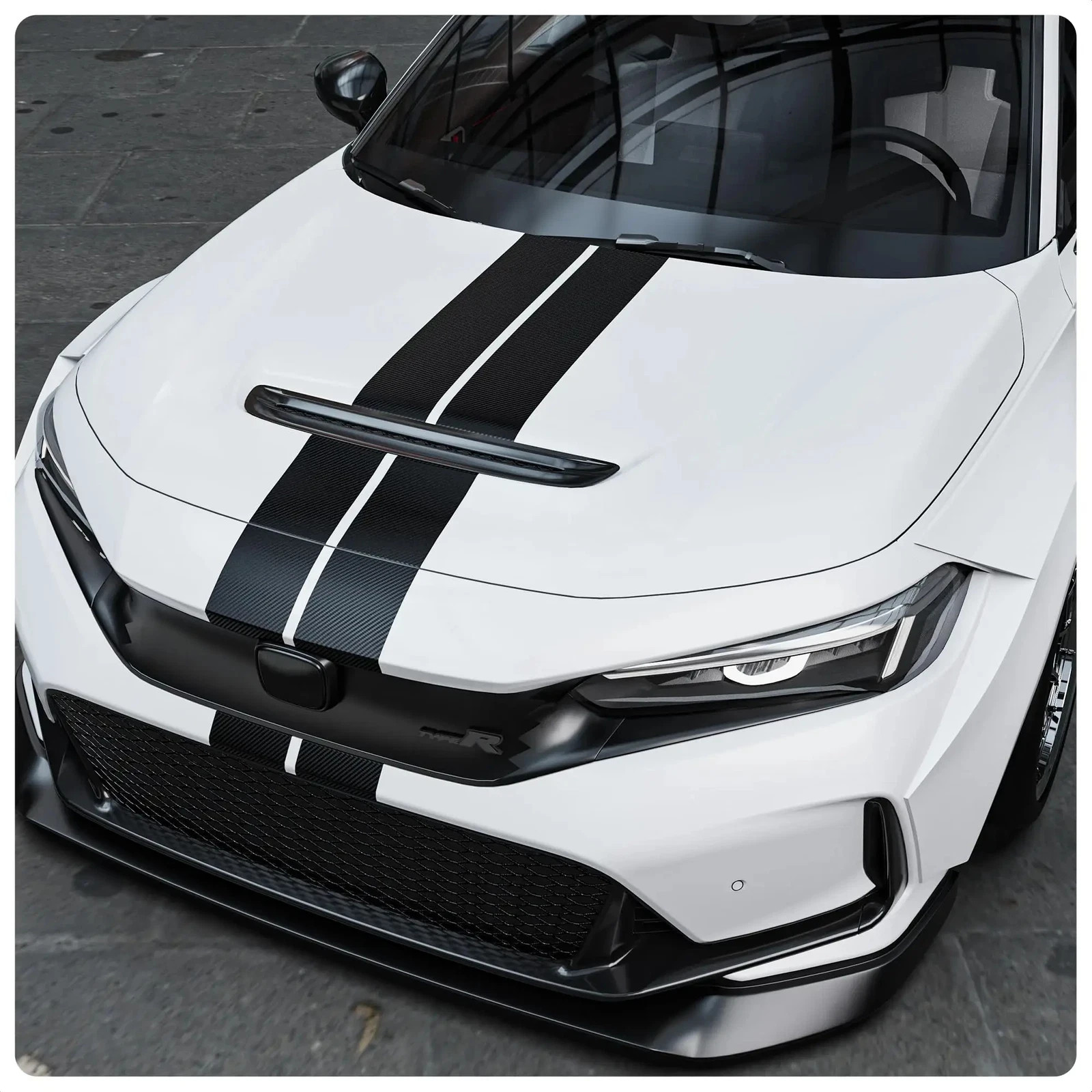 Carbon Fiber Car 3D Tape Sticker Door Mirror Self Adhesive Paste Protector Strip
