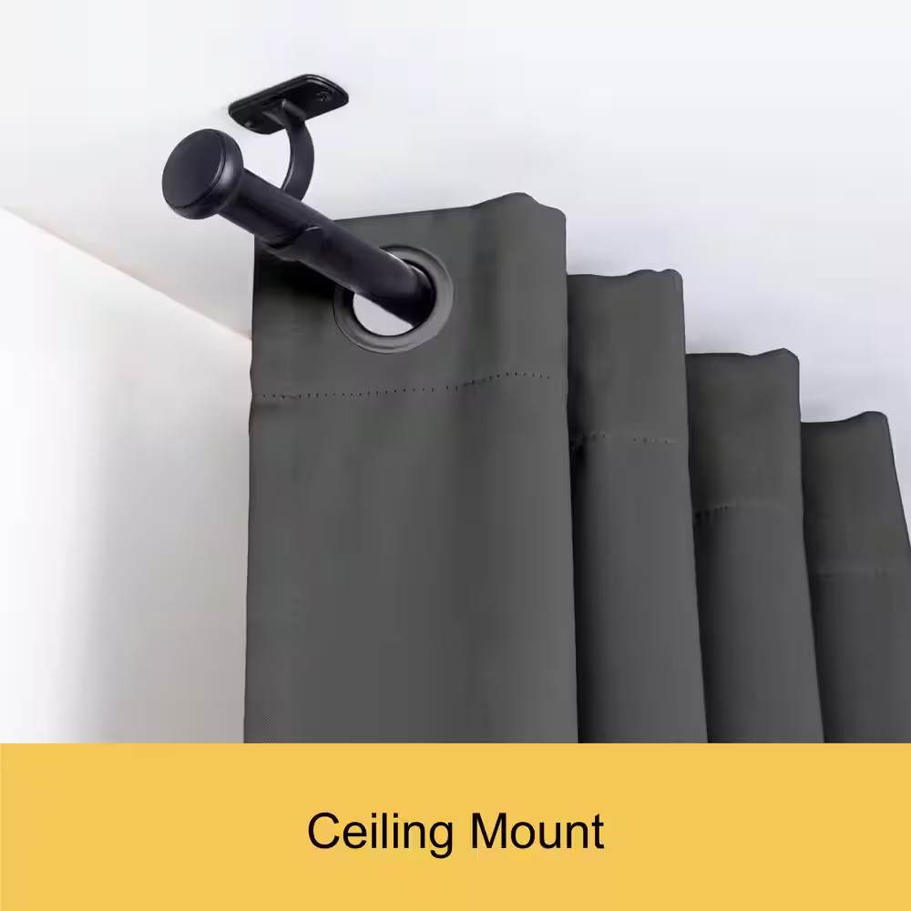 Weaver 72 In. – 144 In. Adjustable Single Indoor/Outdoor Curtain Rod 1 In. Diame