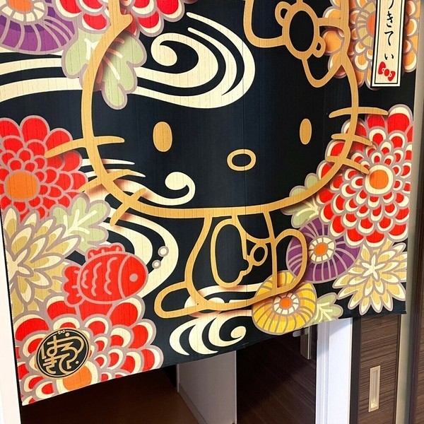 Japanese Traditional Noren – Unique Hello Kitty Yuzen-style Home Decor JP Made