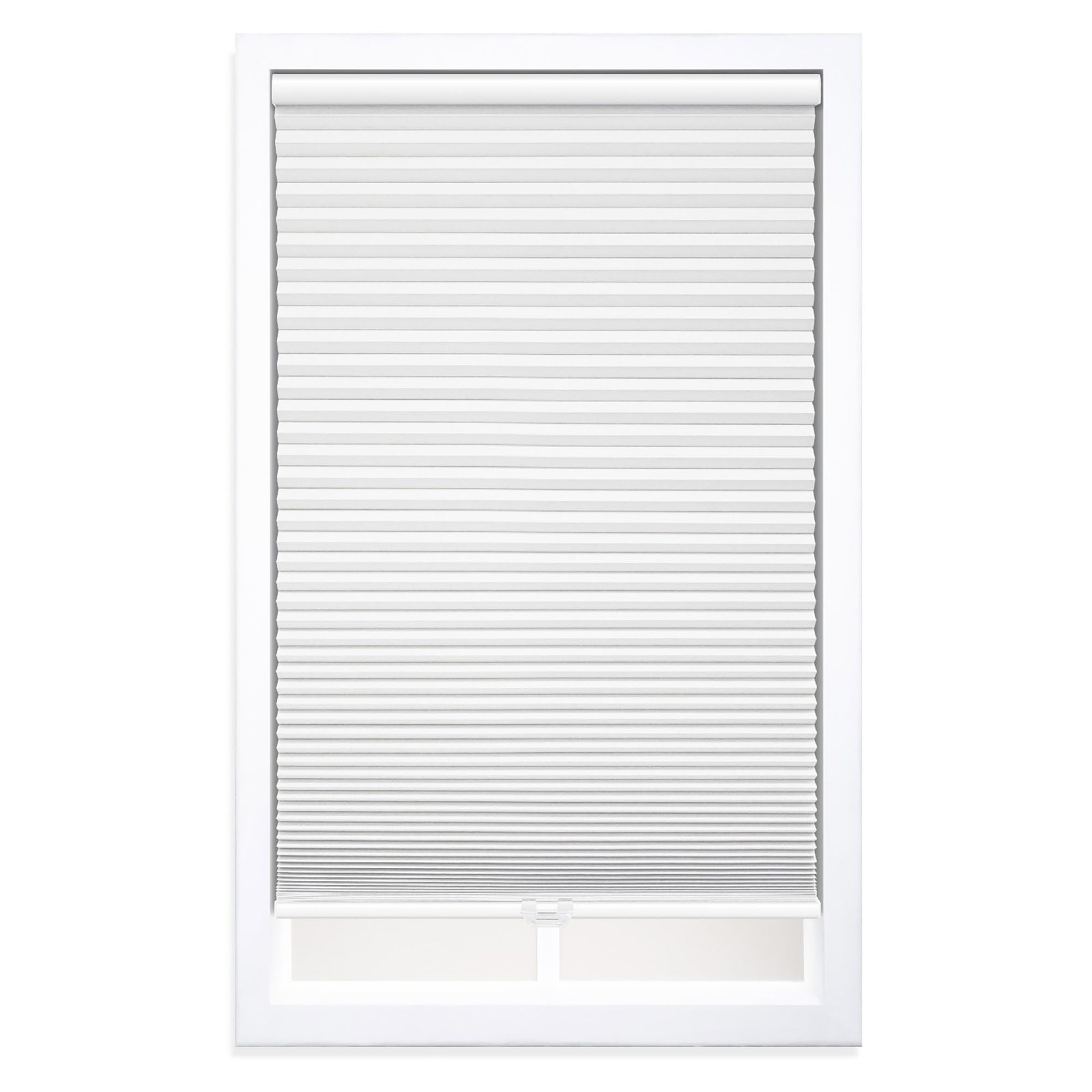 Dez Furnishings Cordless 1.5 Blackout Cellular Shade 53W X 64H White Qewt530640