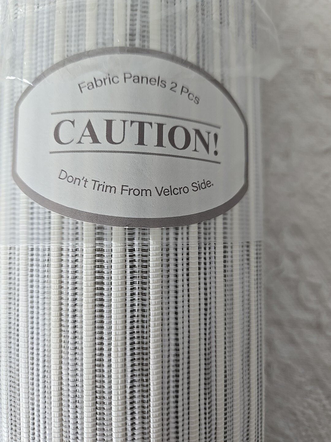 Curtains Panels (2) 23″ x 98″ White/gray/silver/touch Of Light Blue Unbranded