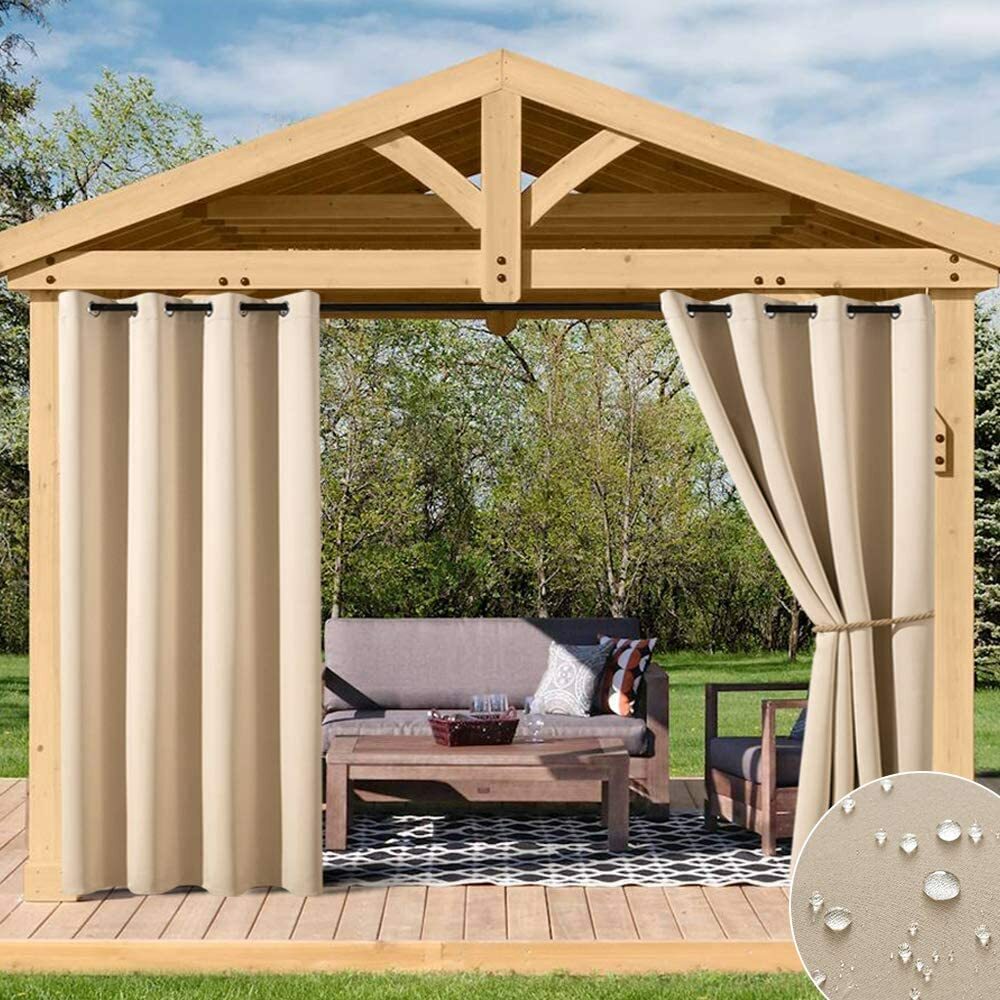 Waterproof Outdoor Curtains for Patio – Thermal Insulated, Sun Blocking Drapes