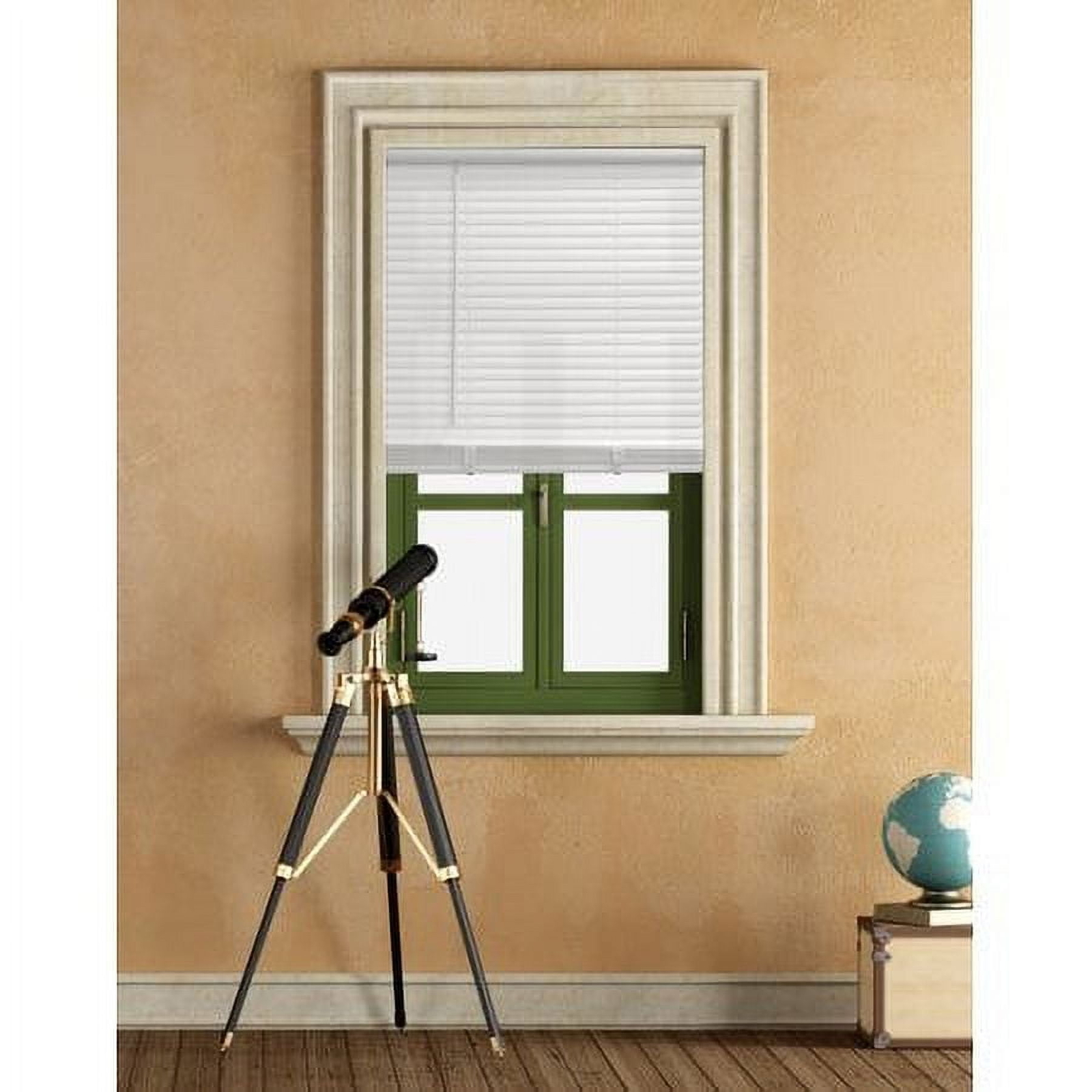 Mainstays 1″ Cordless Vinyl Light Filtering Mini Blinds, White, 23″ W x 42″ L