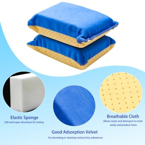 2Pack Car Window Defogger Sponge – Absorbent Windshield Cleaner Inside