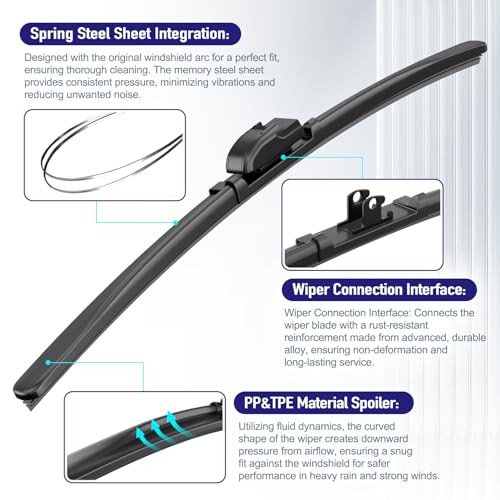 Front Windshield Wiper for GMC Sierra 2019-2025, Original For Sierra 2019-2025
