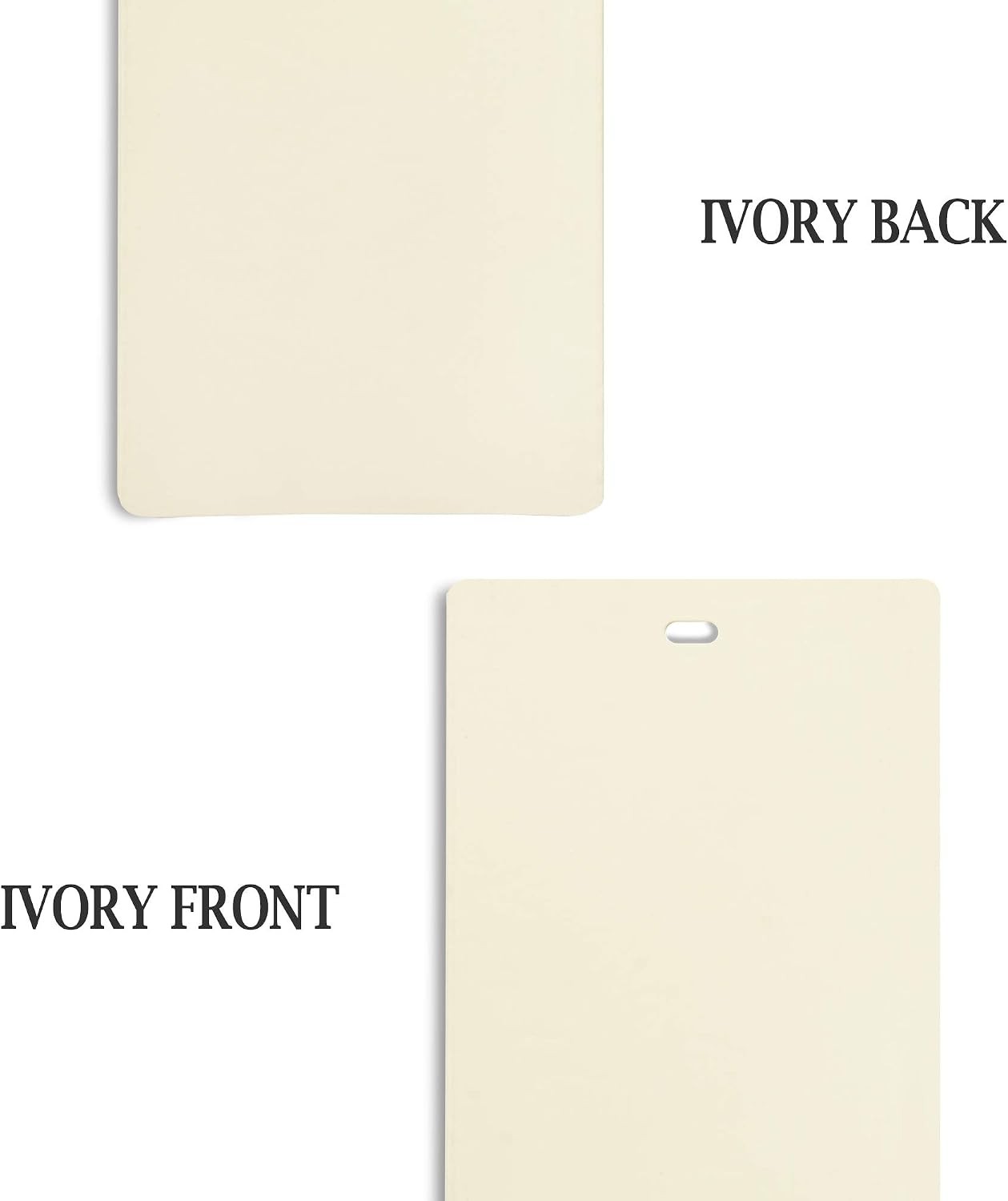 PVC Vertical Blind Replacement Slats Curved Smooth Ivory 42.5 Length 10 Pack