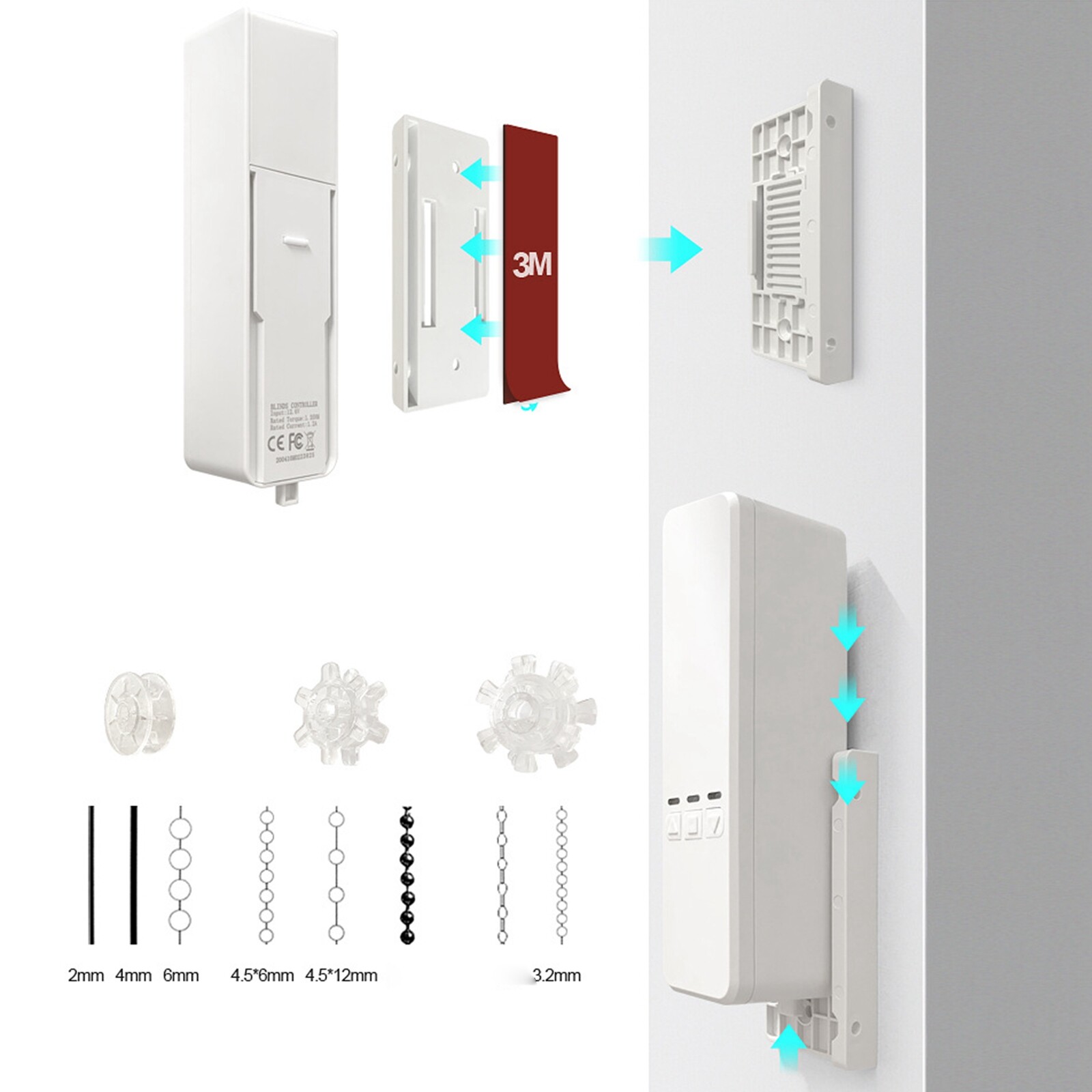 Smart Curtain Chain Roller Blind Shade Shutter Drive Motor WIFI APP Control Unit