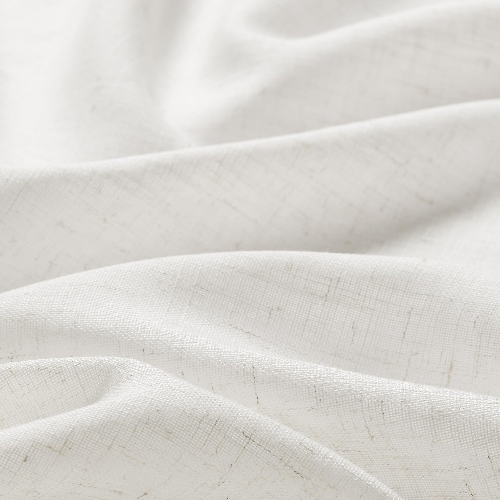 SPWIY 144 inch Linen Curtains 12 FT 1 Panel Natural Cream Ivory Semi Sheer