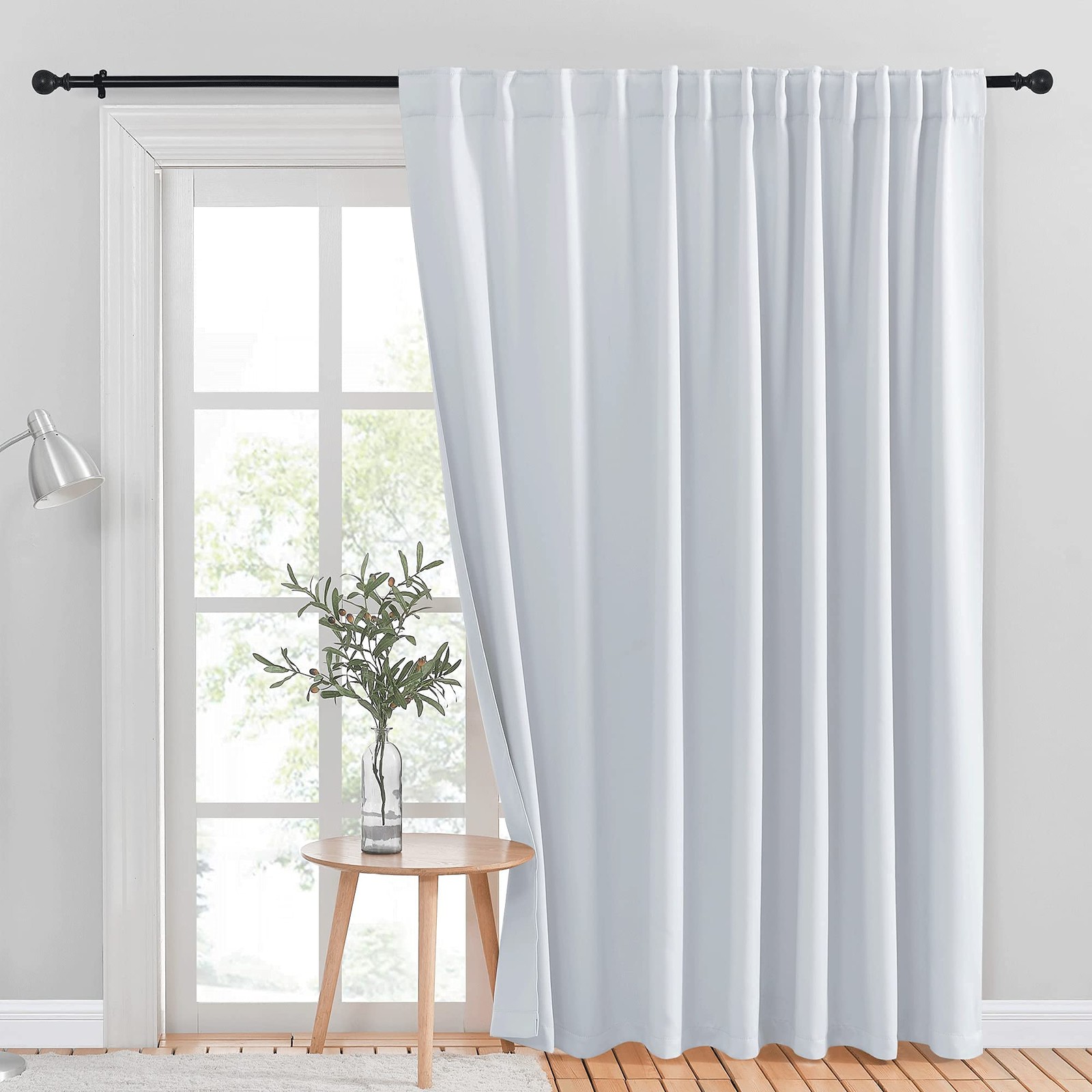 Wall Divider, Sliding Door Curtain Window Treatment, Energy Smart Thermal Ins…