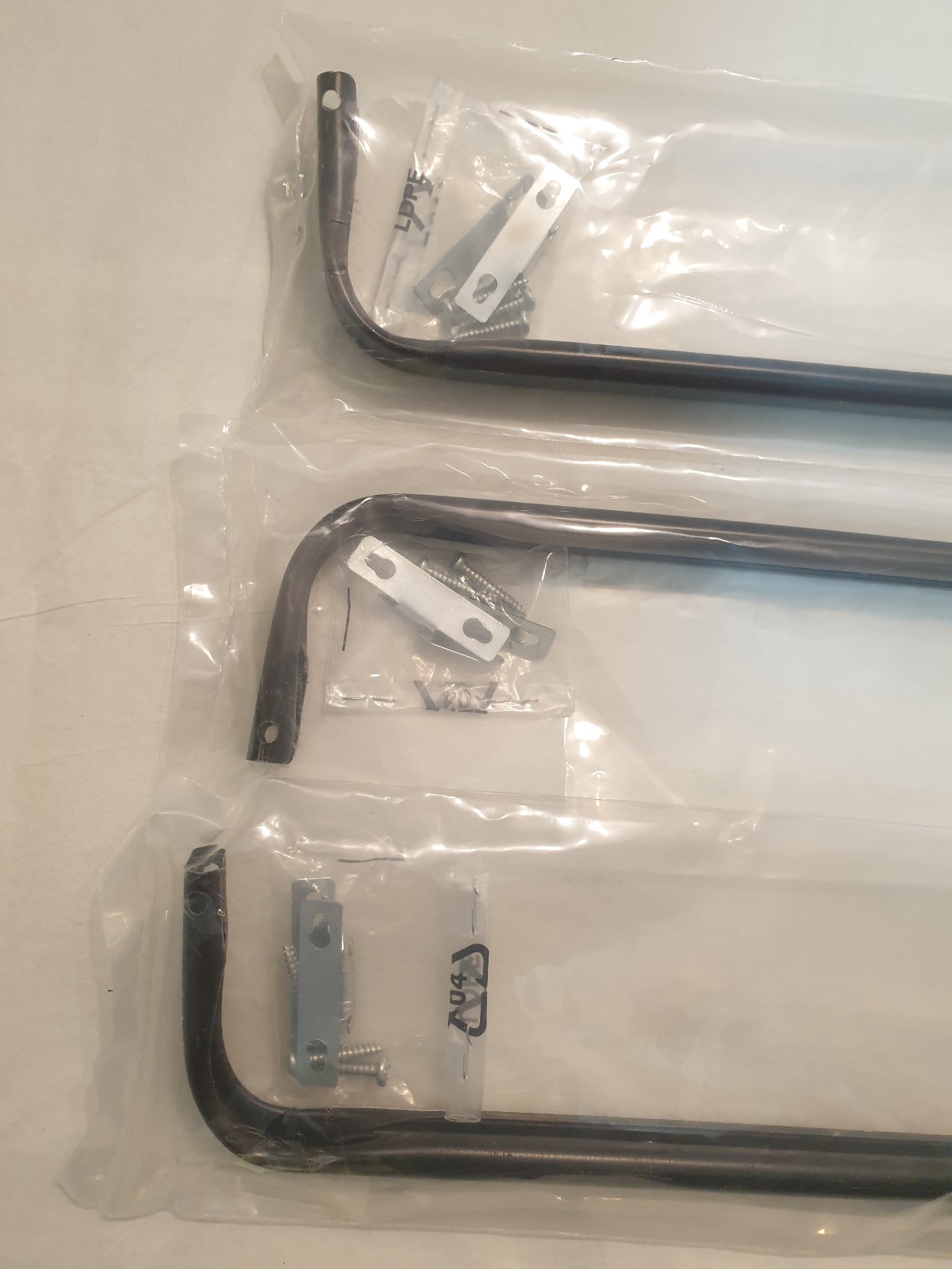 (3 pack) Dark Brown Room Essentials 28-48″ Basic Metal Adjustable Curtain Rod