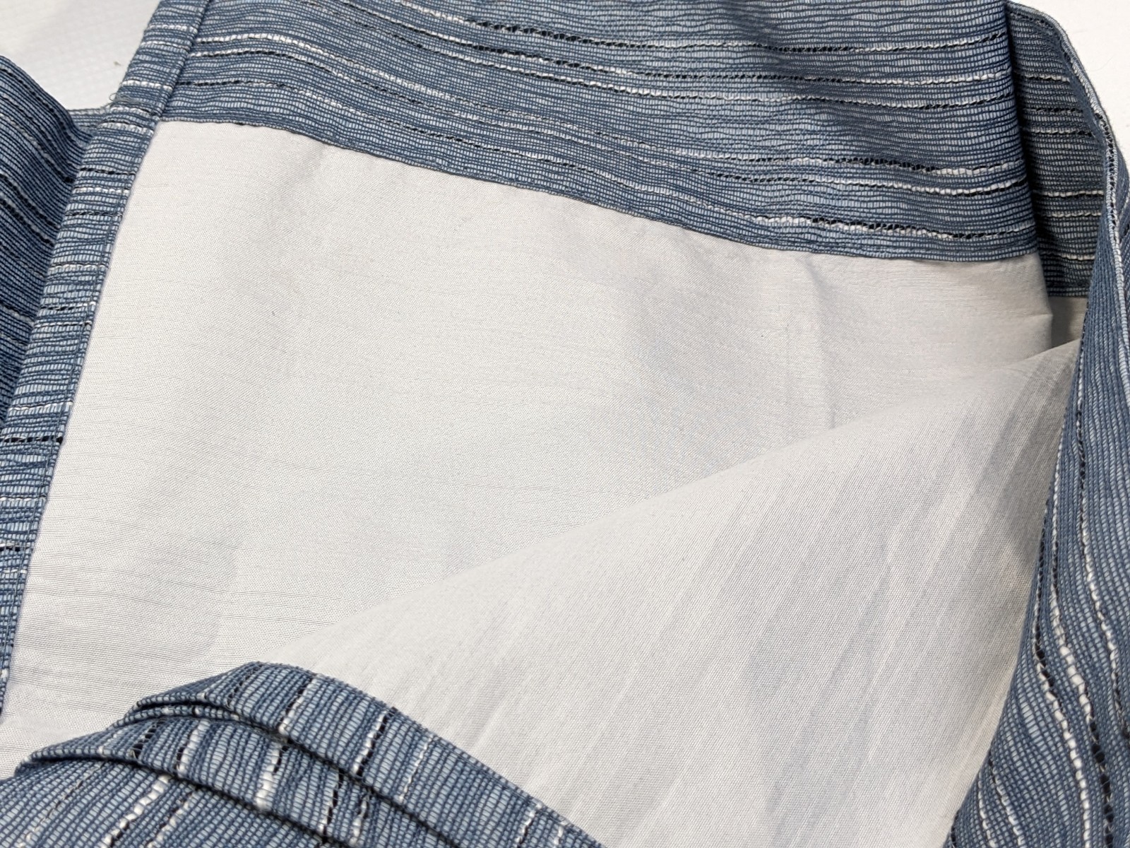 Unbranded PAIR Gromet Window DRAPES Curtains blackout marbled blue 36″x64″