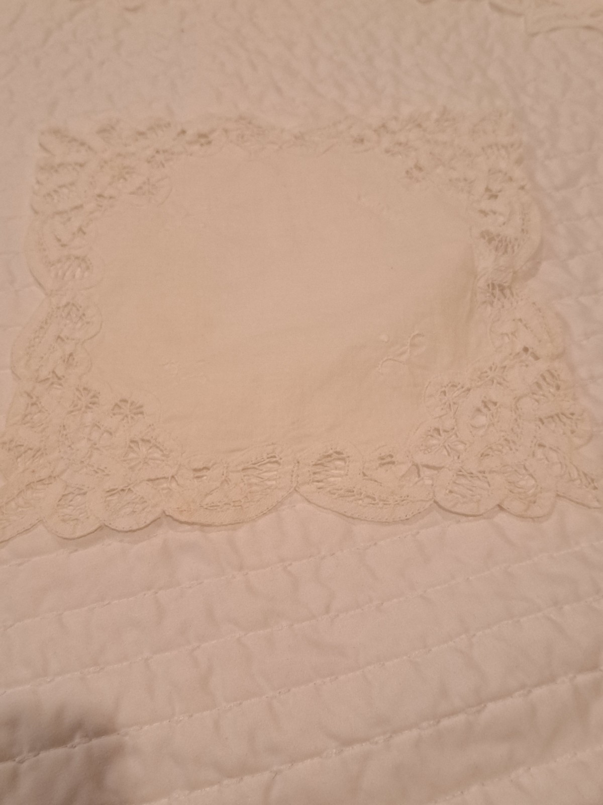 Set White Battenburg Lace Trim Window Curtain Valance Cotton Shabby Cottagecore+
