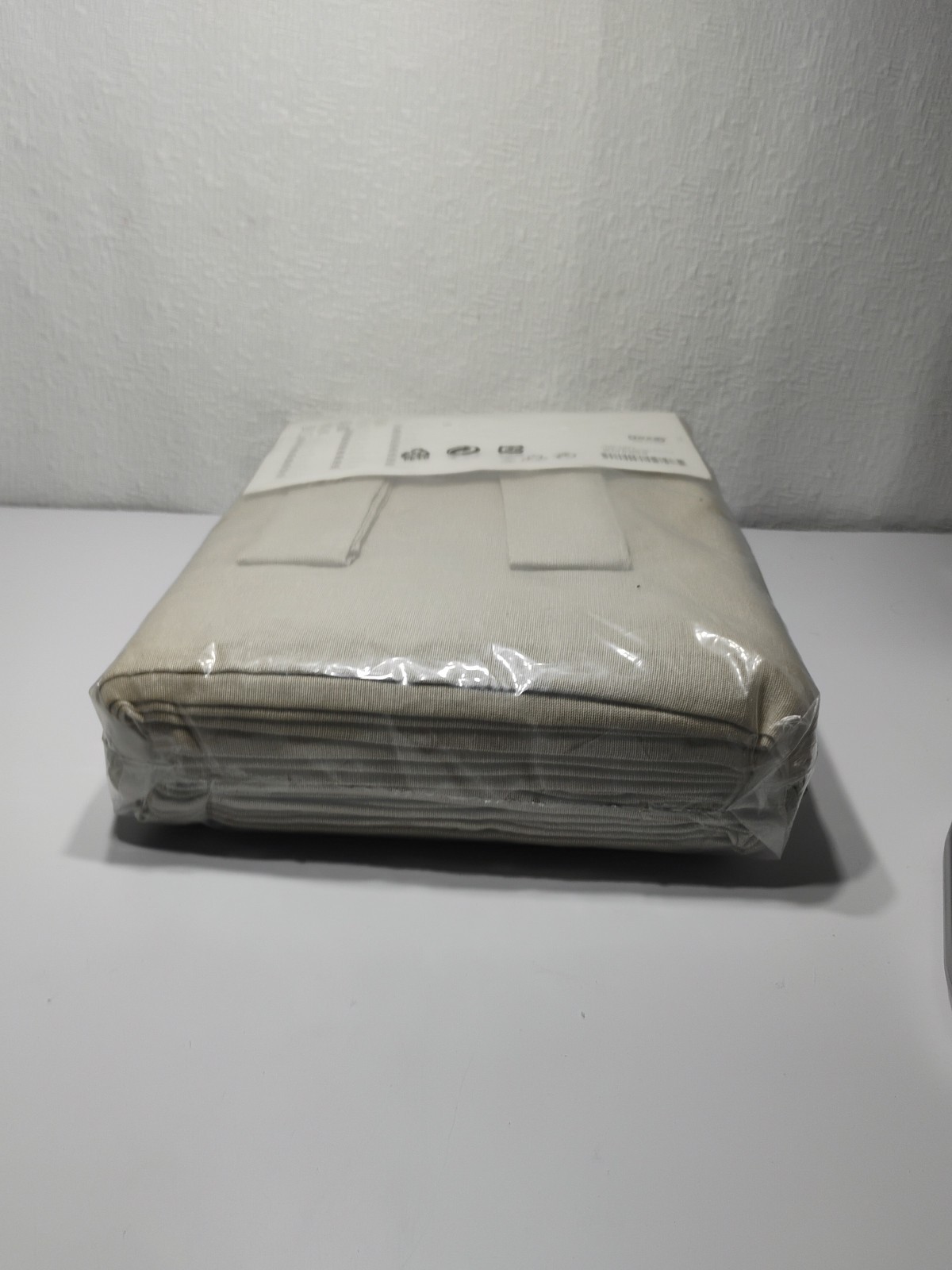 New Sealed Pair IKEA Beige LENDA Curtains 55×118″ Discontinued 300.901.17