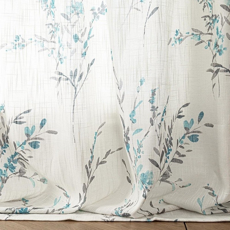 Light Filtering Semi Sheer Curtains Soft Cotton Blend Privacy Panels Set New