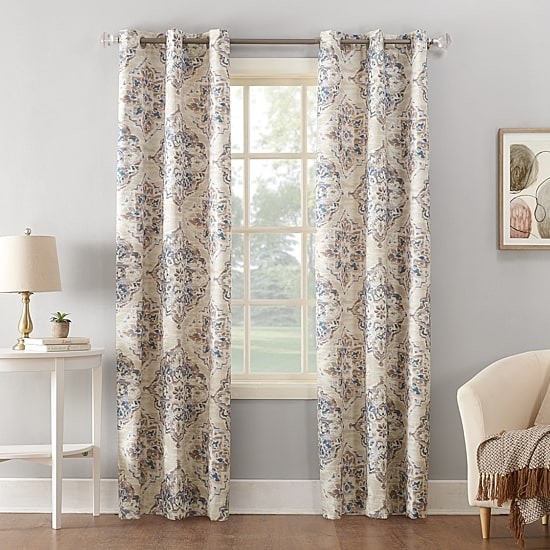 Sun Zero 40×63 Grommet Curtain Panel Light Filtering Single One Panel