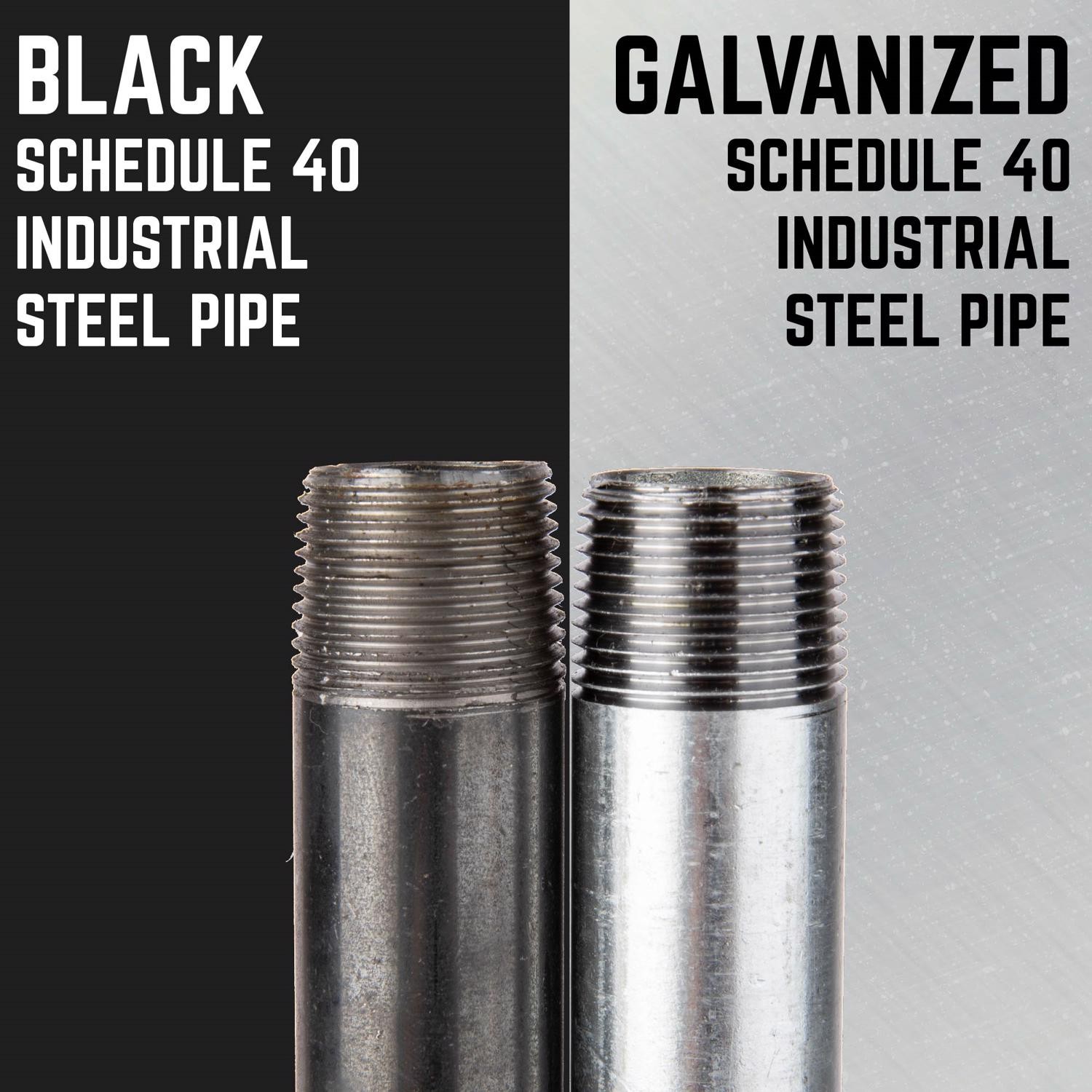 BK Products 567-020AH Malleable Galvanized Steel Nipple 1-1/2 MPT x 2 in.