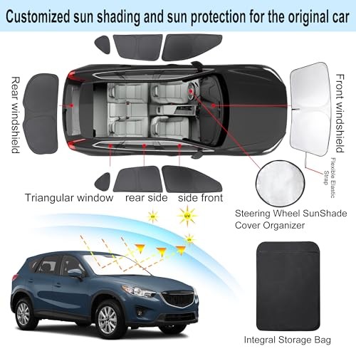 Window Shades for Accessories Car Side Full Mazda CX-5 2013 2014 2015 2016