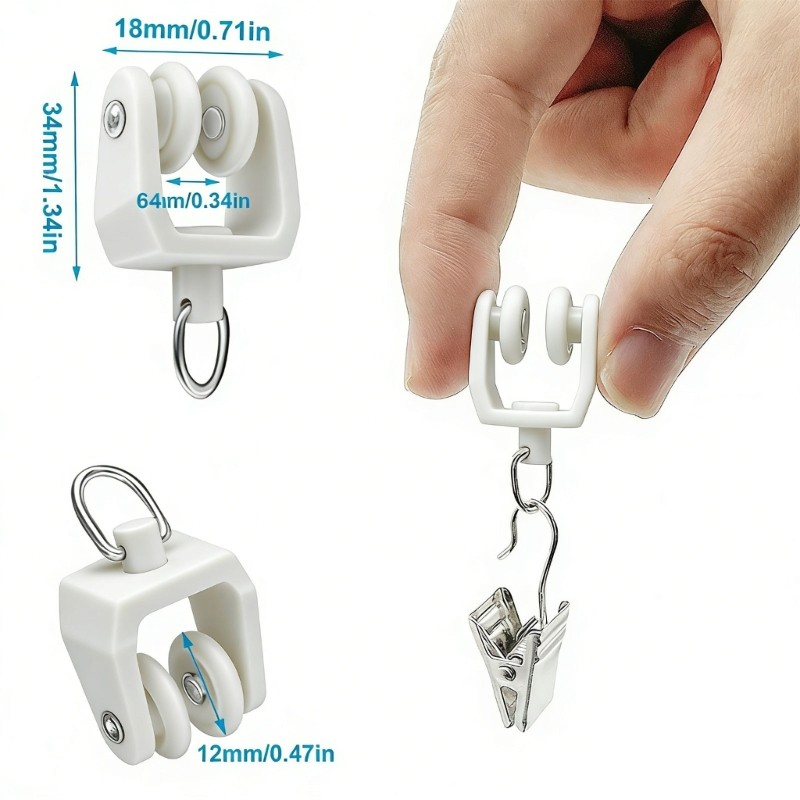 Adjustable Curtain Rail Assembly Bendable Curtain Rail Hardware Easy to Install