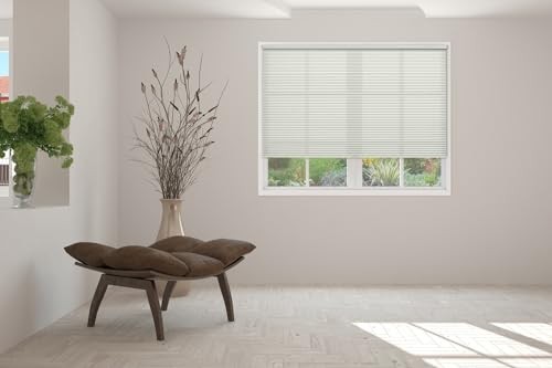 Cellular Honeycomb Cordless Polyester Shade, 9/16″ Single 34″W x 48″H Cotton