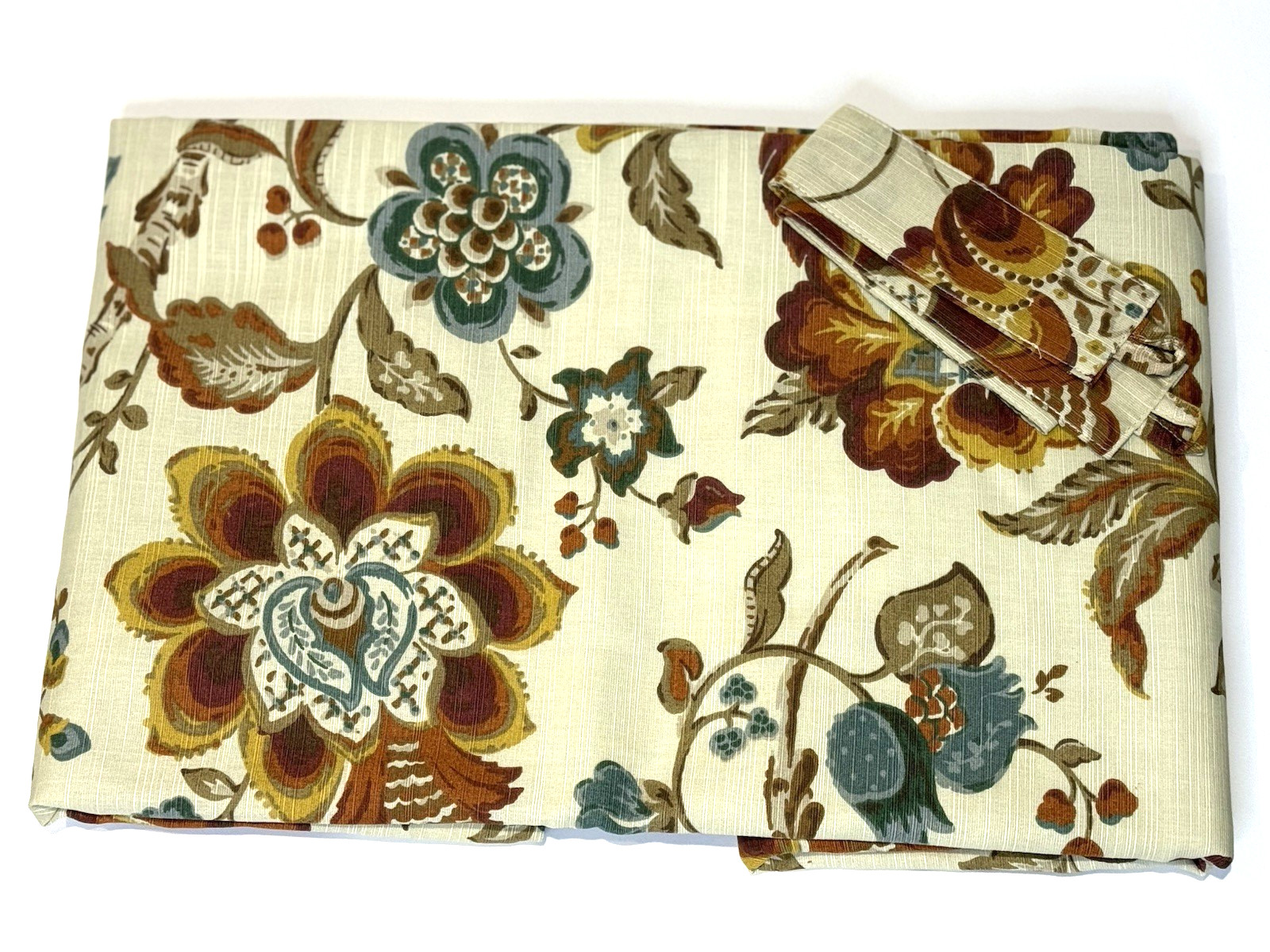 Set of 2 WORLD MARKET 48″x 84″ in Floral Panels Curtains Drapes Lined Cotton